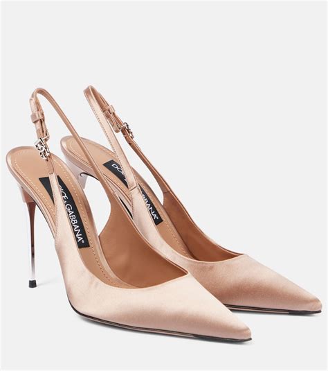 dolce gabbana tan|Dolce & Gabbana satin pumps.